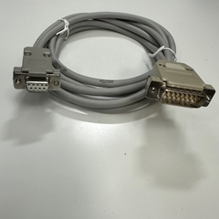 Cáp 1.8M 6ft Musashi TPC-11 Shielded Cable RS-232C Connector D-Sub DB15 Male to DB9 Female For Máy Phun Keo Musashi Dispensing Shotmaster Robots 200S 200DS witch Musashi TP-11 TP11 Teaching Pendant Console