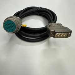 Cáp 2M 6.5ft JAE Electronics Circular Connector 25-24S 24 Pin Female to DB15 Female For Power and Signal I/O Cable