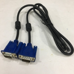 Cáp VGA Original Honglin E239426 20276 Hàng Đi Theo Màn Hình Chất lượng Cao Đã Qua Sử Dụng Monitor Cable HD15 Male to Male VGA Resolution Up To 1920 x 1200 Black Length 1.5M