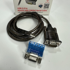 Cáp 1.5M 5ft USB 2.0 to Serial RS-485/422 Converter UNITEK Y-1083 with FTDI Chipset For RS-485 Communication Servo Drive Cable Data Transfer Software Download Upload