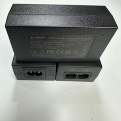 Adapter PoE 48V 0.32A 15.36W RISUNIC RP028-4800320Z POE 10/100Mbps Power Supply IEEE 802.11 a/n/ac For Wireless Wi-Fi, Camera PoE