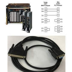 Cáp Lập Trình Allen Bradley 1784-CP10 For  A-B PLC-5 series PLC Programming Communication Interface Cable 2M DB9 Female to DB25 Male