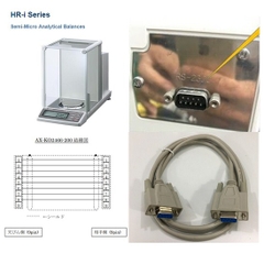 Cáp Kết Nối Cân Phân Tích Điện Tử A&D WEIGHING ORION HR-202I ANALYTICAL BALANCE 220G Với PC Và Đọc Các Giá Trị Trọng Lượng Trực Tiếp Vào Excel For A&D Balances RS-232C 1.5M Cable AX-KO2466-200