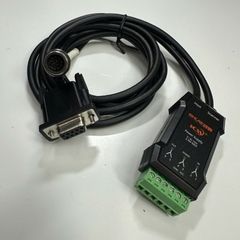 Cáp 1.1M 3.7ft ICWN-RS232IOP-2MB Cable M12 12 Pin A-Code Male + DB9 Female with ICW Module Terminal For CW ICW70SR Barcode Reader RS232 I/O Communication