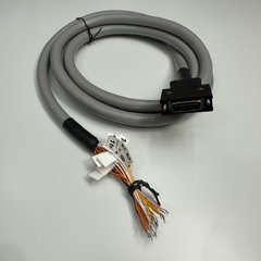 Cáp 1.2M 4ft Power and Signal I/O Shielded Cable Connector SCSI MDR 26 Pin Male Pitch 1.27mm to 26 Core Grey OD 10mm For Servo Motor Encoder Cable