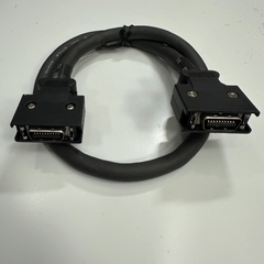 Cáp 0.5M 1.7ft MR-J2HBUS/0.5M Cable Connector MDR 20 Pin Male to Male Pitch 1.27mm Gold Plated Latch Clip Black OD 9.5mm For MITSUBISHI Servo Drive I/O Signal Interface Cable