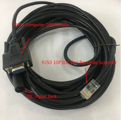 Cáp Kết Nối Máy Quét Newland CBL037R Cable RS232 to RJ50 10Pin Cable with DC Power For Newland Barcode Scanner Length 5M