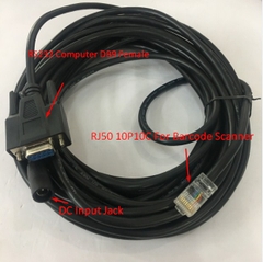 Cáp Kết Nối Máy Quét Newland CBL037R Cable RS232 to RJ50 10Pin Cable with DC Power For Newland Barcode Scanner Length 3M