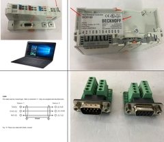 Bộ Rắc Đầu Nối Không Hàn Serial Interface BECKHOFF BC8150 RS485 RS232 Bus Terminal Controllers RS232 DB9 Female And RS232 DB9 Male