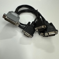 Cáp 0.5M OEM Thay Thế Moxa CBL-M44M9x4-50 DB44 Pin Male to 4 x DB9 Pin Male Connection Cable RS232 For Moxa Card CP-104UL 104EL-A 114EL Servers