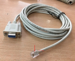 Cáp Điều Khiển Nối Tiếp Chính Hãng Juniper Programming PLC RJ12 6P6C to RS232 DB9 Female Grey Cat5e Console Dài 2M