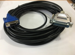 Cáp Điều Khiển Máy Cắt Chữ Cutting Plotter Decal Mimaki CG-60ST Cable RSC-32-05 DOS/V Serial RS232 DB9 Female to DB25 Male Black Length 10M