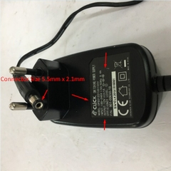 Adapter Original CLICK 12V 1A 12W CPS012D120100V Connector Size 5.5mm x 2.1mm