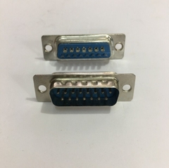 Đầu Rắc Hàn Cổng D-SUB 15 Chân Hai Hàng Dương DB15 Male 2 Row 15Pin Plug Wire Solder Connector