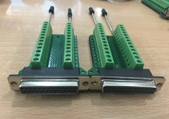 Rắc Cắm Mô Dun Bắt Vít Khối Connector DB25 D-SUB Female Plug 25-pin Port 2 Row Terminal Breakout PCB Board