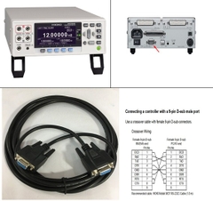 Cáp Máy Đo Điện Trở Hioki 9637 RS-232C Cable DB9 Female to DB9 Female Black For Hioki RM3545 RM3545-01 RM3545-02 Length 5M