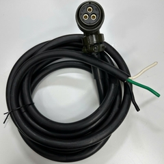 Cáp 3M 10ft Right Angle Plug Connector INC 20-19S 3 Pin Female to 3 Core x 4.0mm² SAMWAN Cable For Servo Motor Power Cable
