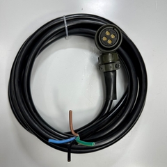 Cáp 3M 10ft OEM Thay Thế JZSP-CVMCA12-03-E Yaskawa SGMGV Series 1.3kW Tới 1.8kW Servo Motor Power Cable Connector YONGJIN 18-10S 4 Pin Female to 4 Core Open End
