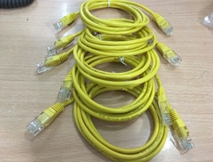 Dây Nhẩy Patch Cord Lan Network ECO Cat5 UTP 4 Wire Straight-Through Cable Yellow Length 1.5M