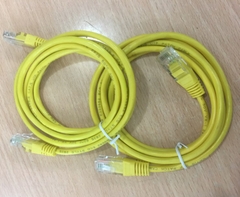 Cáp Mạng Đúc ECO Cat5 UTP 4 Wire Straight-Through Cable Yellow Length 1M