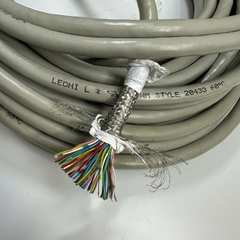 Cáp Điều Khiển 1M 3.3ft Shielded Cable LEONI L 50 Core x 0.12mm² 28AWG 60°C 300V Multi Pair OD 8.5mm Grey For Signals Servo Motor Encoder, Industrial I/O Communication