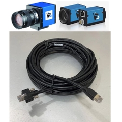 Dây Cáp Mạng F-GEVPT-10-P Dài 10M GigE CAT5E SFTP RJ45 Horizontal Locking Screws For GigE Camera Công Nghiệp