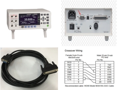 Cáp Máy Đo Điện Trở Hioki 9637 RS-232C Cable DB9 Female to DB25 Male Black For Hioki RM3544 RM3544-01 RM3544-02 Length 3M