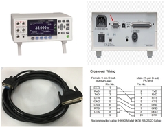 Cáp Máy Đo Điện Trở Hioki 9637 RS-232C Cable DB9 Female to DB25 Male Black For Hioki RM3544 RM3544-01 RM3544-02 Length 5M