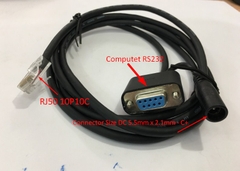 Cáp RS232 Honeywell 55-55000-3 Cable For Máy Quét Mã Vạch Barcode Scanner Honeywell Metrologic MS5145 MS7120 MS9540 MS7180 MS1690 MS9590 MS9520 Cable RS232 5V Signals DB9 Female to RJ50 10 Pin Male Black Length 1.8M