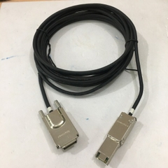 Cáp Kết Nối IBM Cable SAS External SFF-8470 to Mini SAS SFF-8088 95P4588 Amphenol Cable PVC Black Length 5.5M