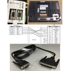 Cáp Kết Nối Điều Khiển Dongbu Robot iMS - J Series Với Touch Screen Proface GP-2400/2500/2600 Series Theo Chuẩn RS-422 CN4 Port DB9 Male to DB25 Male Cable Length 1.8M