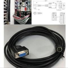 Cáp PLC Programming Panasonic AFC8503 Cable RS232C DB9 Female to Mini Din 5 Pin Male Connector For PLC to PC or PLC to HMI Length 3M