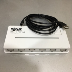Bộ Chia Cổng 10 Port Hup USB 2.0 Tripp Lite U222-010-R White For Thiết Bị Hội Nghị Truyền Hình Camera Printer Scanner Hard Drive