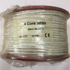 Cáp Kêt Nối Hệ Thống Báo Động Security Cable BS4737 4x0.05mm² PVC White Length 100M