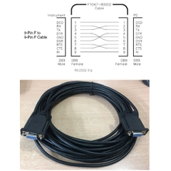 Cáp RS232 Chất Lượng Cao DB9 Female to DB9 Female Null Modem Cable Full Handshaking Agilent RS232-61601 Black Length 10M