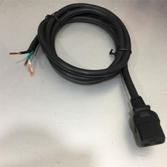 Đây Nguồn Đấu Bo Mạch Bare Wire to IEC C19 Electrical Power Cord AC DC Power Supply Extension Cable 250V 20A 12AWG 3x3.31mm² H05VV-F OD 11mm length 1.9M