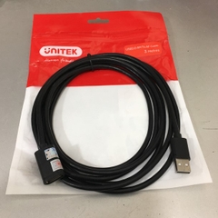 Cáp Nối Dài USB 2.0 A Male to A Female Extension Cable Chính Hãng Unitek Y-C417GBK Length 3M