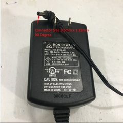 Adapter Original 5V 4A 20W HON-KWANG HK-B118-A05 Connector Size 3.5mm x 1.35mm 90 Degree