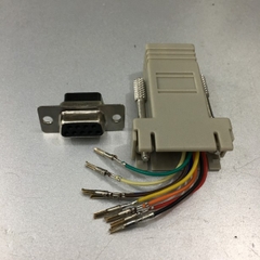 Rắc Cắm Kết Nối DB9 Female Hembra to RJ45 Female Modular Adapter