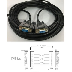 Cáp Kết Nối Agilent RS232-61601 Cross Cable Female to DB9 Female PVC Black Length 8M