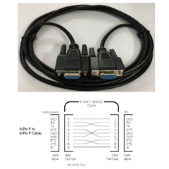 Cáp Kết Nối Agilent RS232-61601 Cross Cable Female to DB9 Female PVC Black Length 1.8M