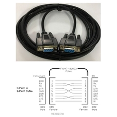 Cáp Kết Nối Agilent RS232-61601 Cross Cable Female to DB9 Female PVC Black Length 3M