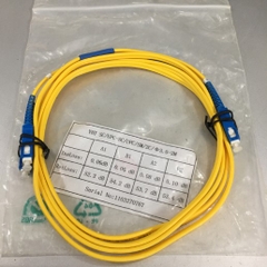Dây Nhẩy Quang SC to SC Duplex Singlemode OS2 9/125 Patch Cable 3.0mm PVC Length 2M