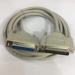 Cáp OEM NETmate MC-NF20GN DB25 Pin Male to Female Extension Cable 2M Straight Through Full 25 Core OD 6.5mm Grey For Computer/PLC/CNC/Laser