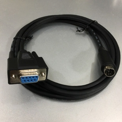 Cáp Lập Trình Allen Bradley Micrologix 1761-CBL-PM02 RS232 DB9 Female to Mini Din 8 Pin Male Cable For PLC MicroLogix 1100 Black Length 1.8M
