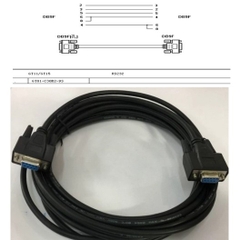 Cáp Điều Khiển Chât Lượng Cao PLC Programming Mitsubishi GT01-C30R2-9S RS232 Female to RS232 Female FX Communication FX1S/FX0N/FX1NC/FX2NC/FX3UC/FX3G to GT11/GT15/GT1000 Touch Panel Black Length 5M