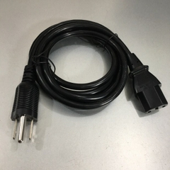 Dây Nguồn NEMA 5-15P Plug To IEC 60320 C13 Power Cord I-Sheng IS-14 SP-305B 10A 125V 3x0.824mm² Length 1.8M