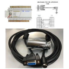 Cáp Lập Trình Allen Bradley 1761-CBL-AP00 RS232 Interface Adapter For  AB MicroLogix 1000 1200 1400 1500 Series PLC programming Cable 3M