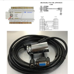 Cáp Lập Trình Allen Bradley 1761-CBL-AP00 RS232 Interface Adapter For  AB MicroLogix 1000 1200 1400 1500 Series PLC programming Cable 5M