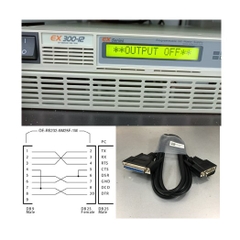 Cáp Kết Nối Truyền Số Liệu Và Điều Khiển ODA Technologies EX Series Korea Với Máy Tính RS232 Interface Cross Cable RS232 DB9 Male to DB25 Female Black Length 1.8M